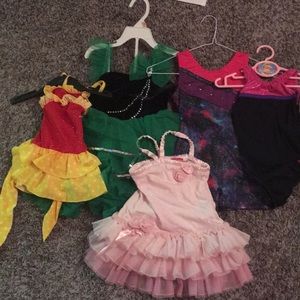 5 piece dance and gymnastics lot 4/5T